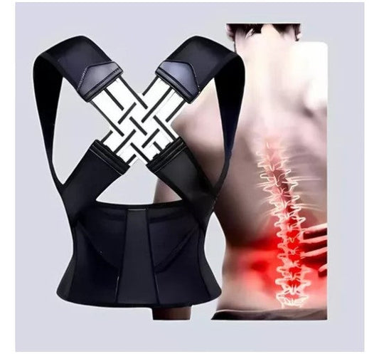 Corrector de Postura Ergonómico Ajustable – Soporte Cómodo para Espalda y Hombros