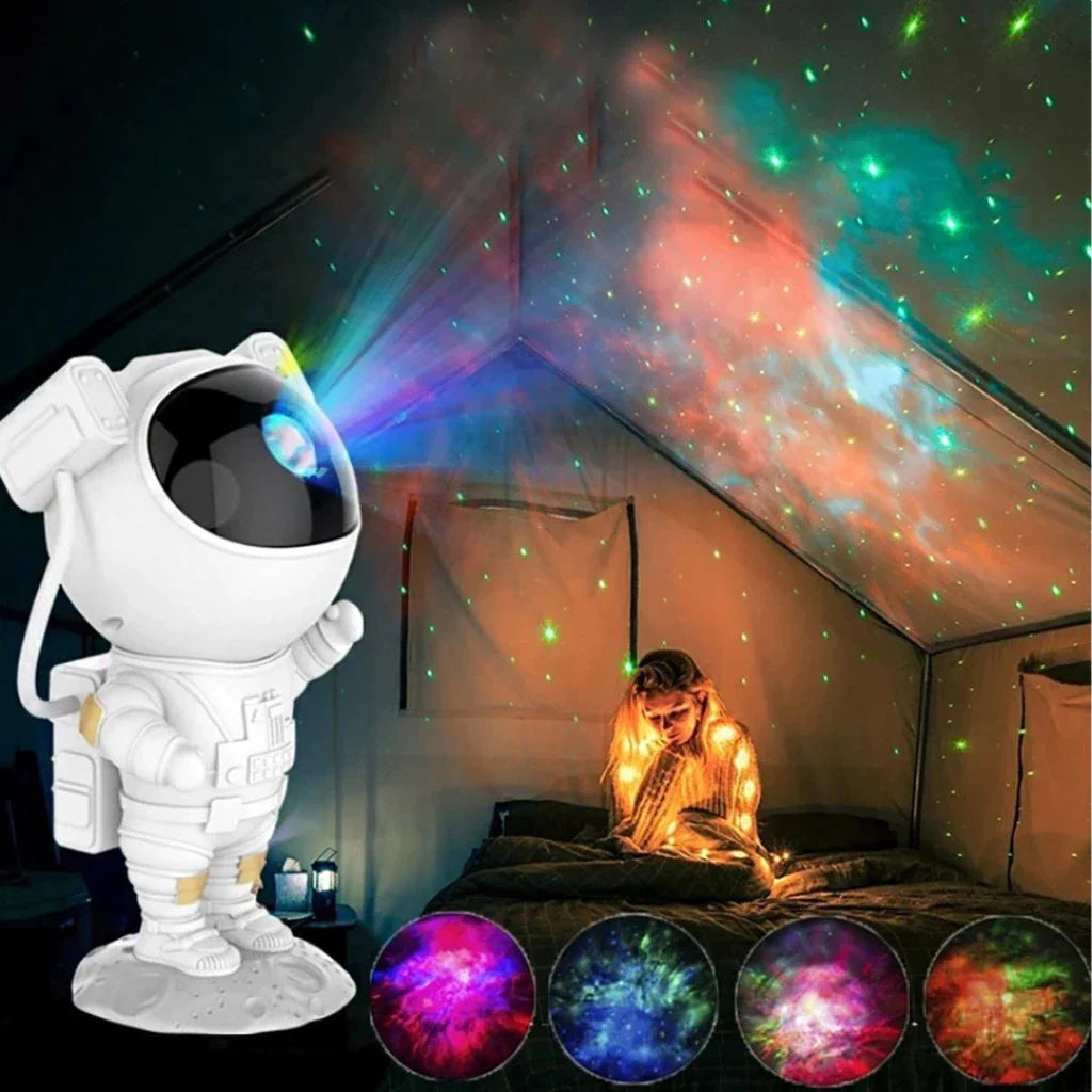 🌌 Proyector Astronauta Galaxia 360° 👨‍🚀✨